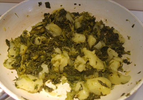 Cime di rapa e patate