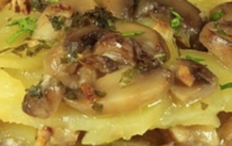 Funghi pleorotus con patate