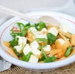 Insalata di melone, feta e rucola
