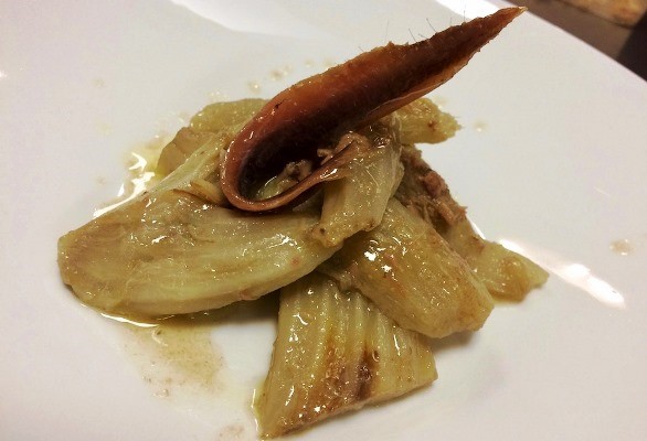 Cardi con le acciughe